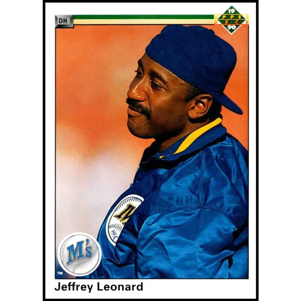 1990 Upper Deck #331 Jeffrey Leonard NM-MT Seattle Mariners Baseball Card - Baseball Card Single