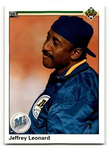 1990 Upper Deck #331 Jeffrey Leonard Seattle Mariners Baseball Cards ID:54162 - Baseball Card Single