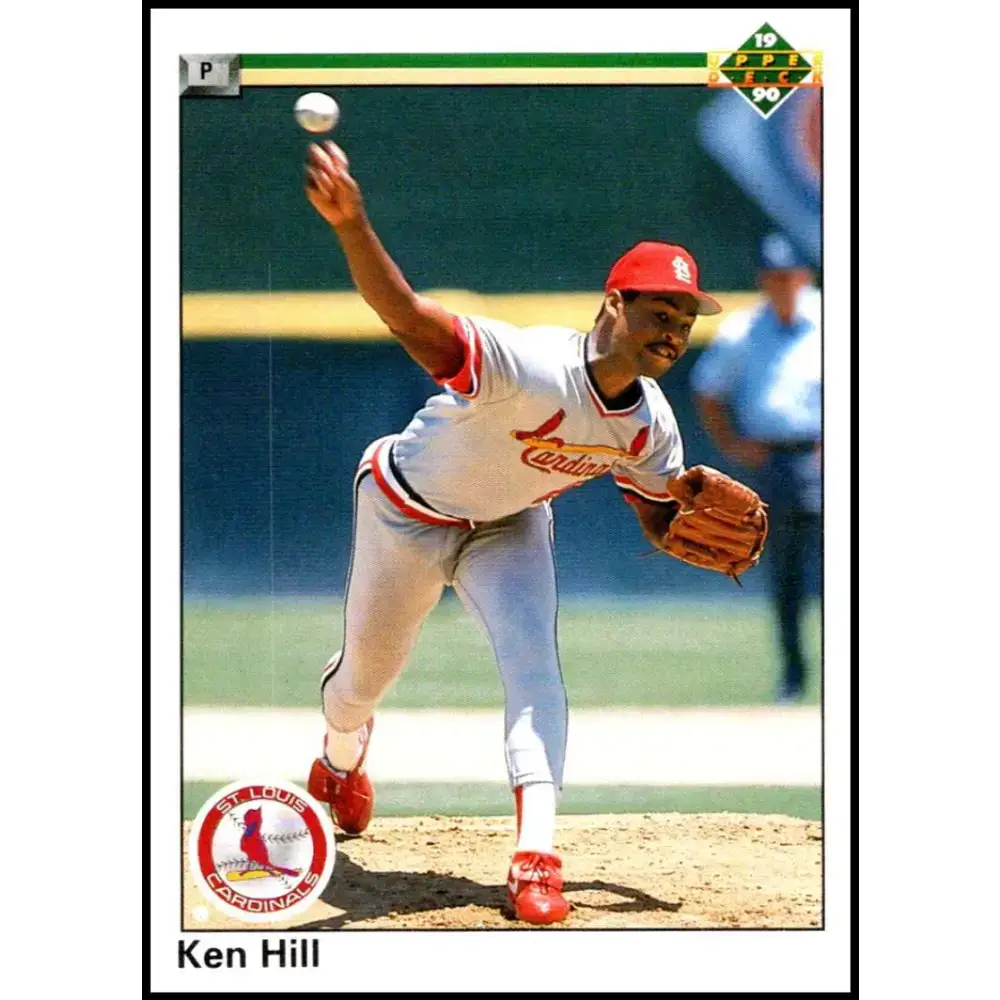 1990 Upper Deck #336 Ken Hill NM-MT St. Louis Cardinals Baseball Card - Baseball Card Single