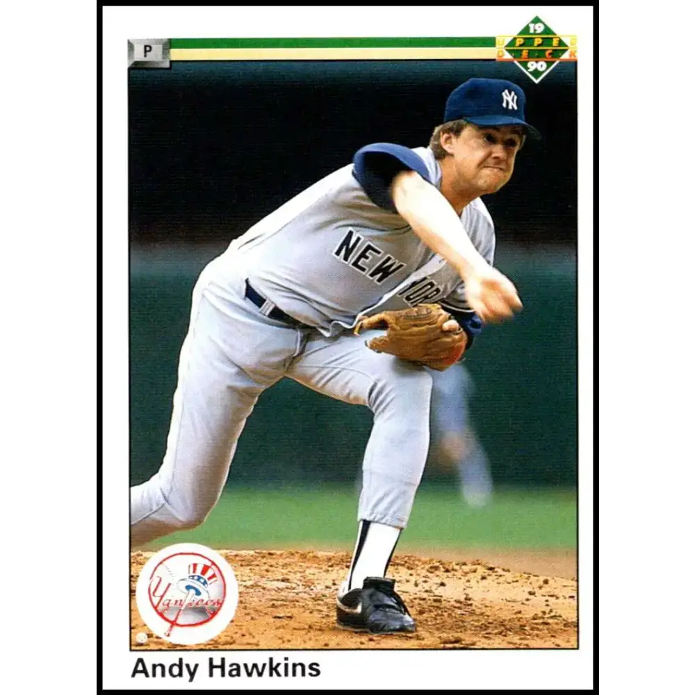 1990 Upper Deck #339 Andy Hawkins NM-MT New York Yankees Baseball Card - Baseball Card Single