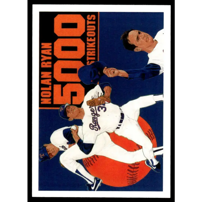 1990 Upper Deck #34 Nolan Ryan EX/NM Texas Rangers Baseball Card - Baseball Card Single