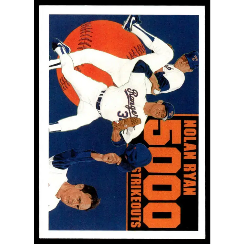 1990 Upper Deck #34 Nolan Ryan EX/NM Texas Rangers Baseball Card - Baseball Card Single