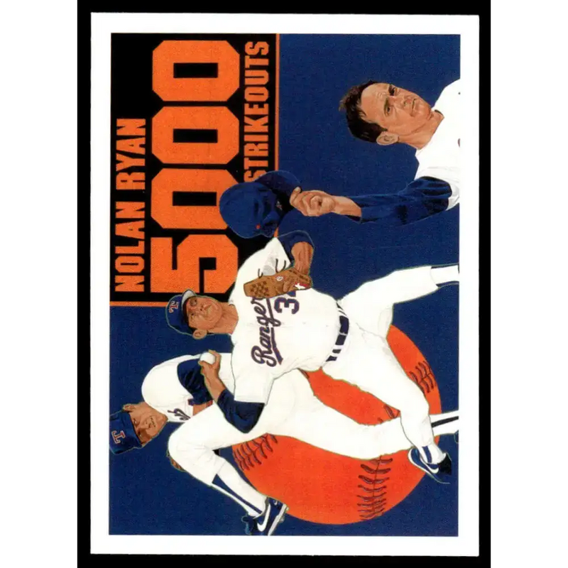 1990 Upper Deck #34 Nolan Ryan EX/NM Texas Rangers Baseball Card - Baseball Card Single