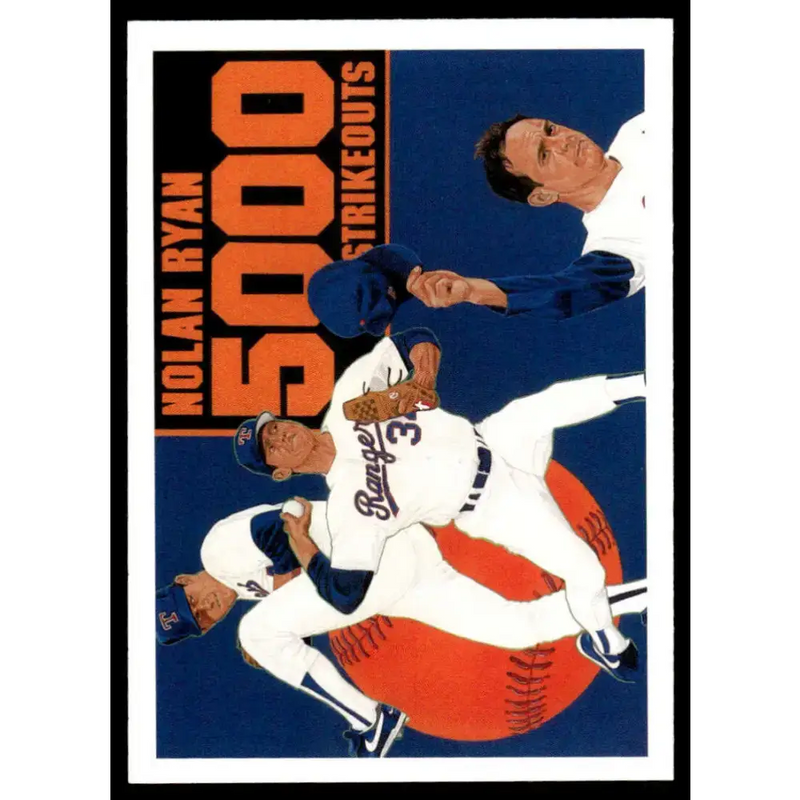 1990 Upper Deck #34 Nolan Ryan EX/NM Texas Rangers Baseball Card - Baseball Card Single