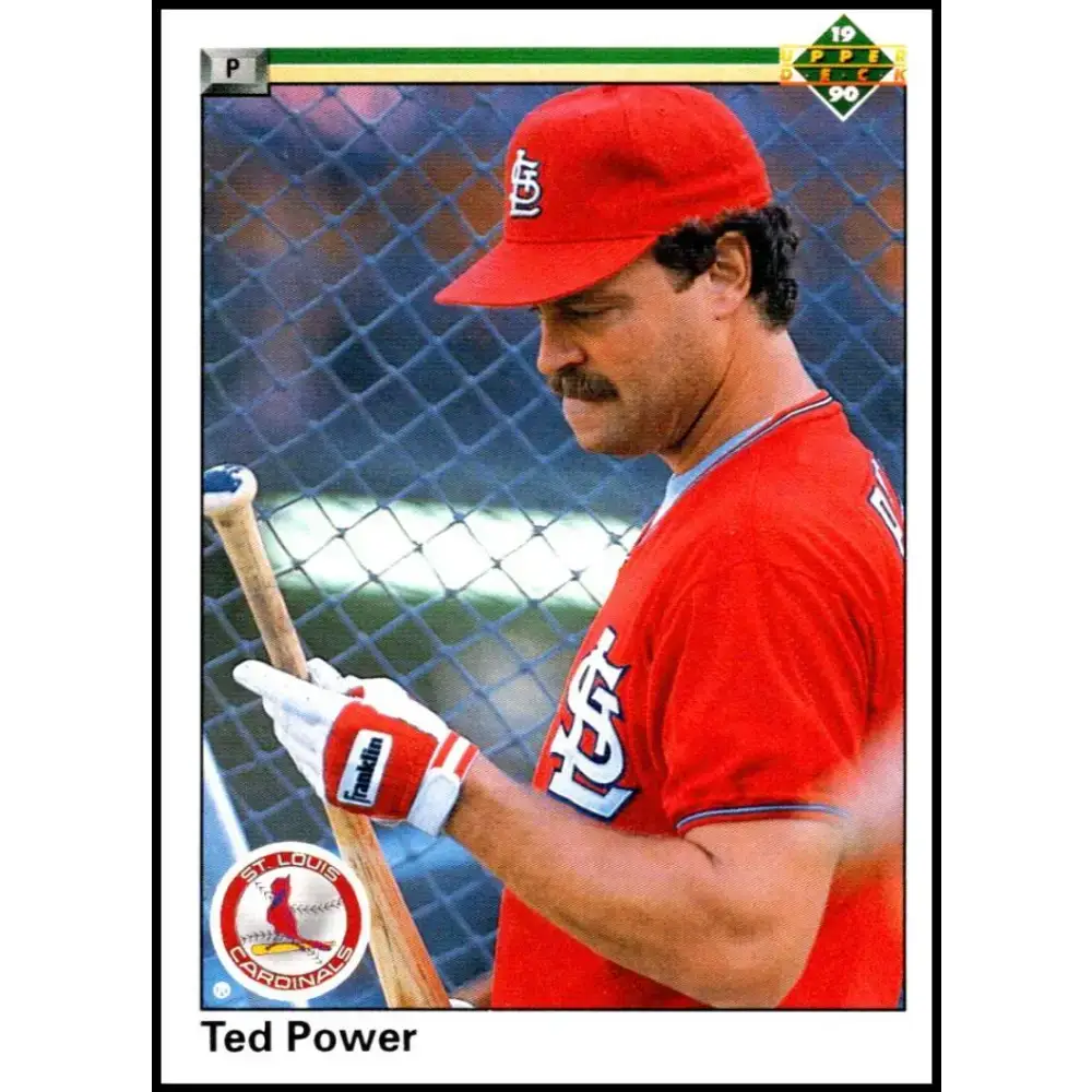 1990 Upper Deck #340 Ted Power NM-MT St. Louis Cardinals Baseball Card - Baseball Card Single