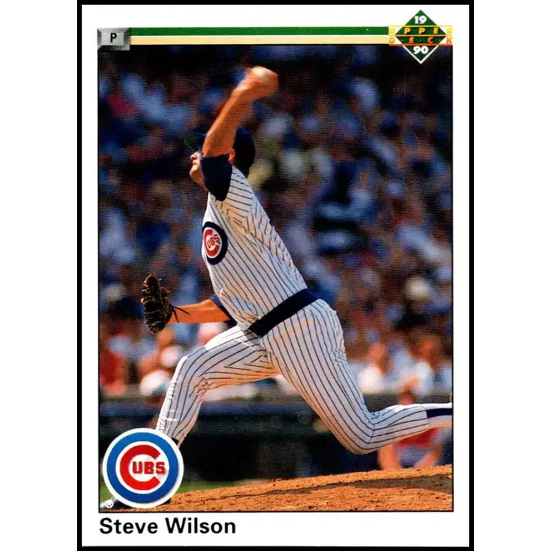 1990 Upper Deck #341 Steve Wilson NM-MT Chicago Cubs Baseball Card - Baseball Card Single
