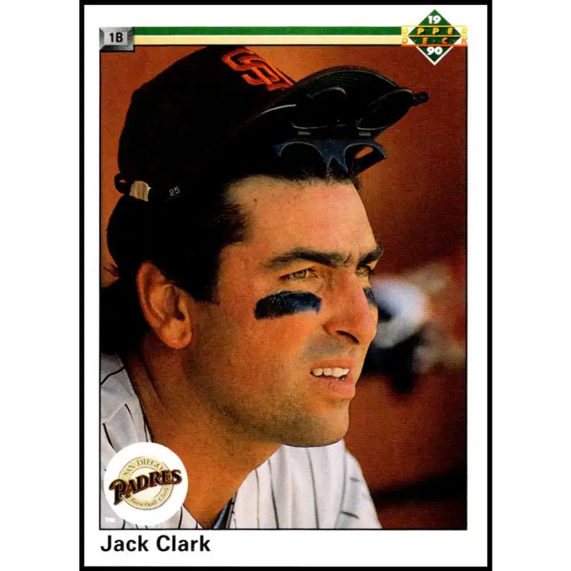 1990 Upper Deck #342 Jack Clark UER NM-MT San Diego Padres Baseball Card - Baseball Card Single