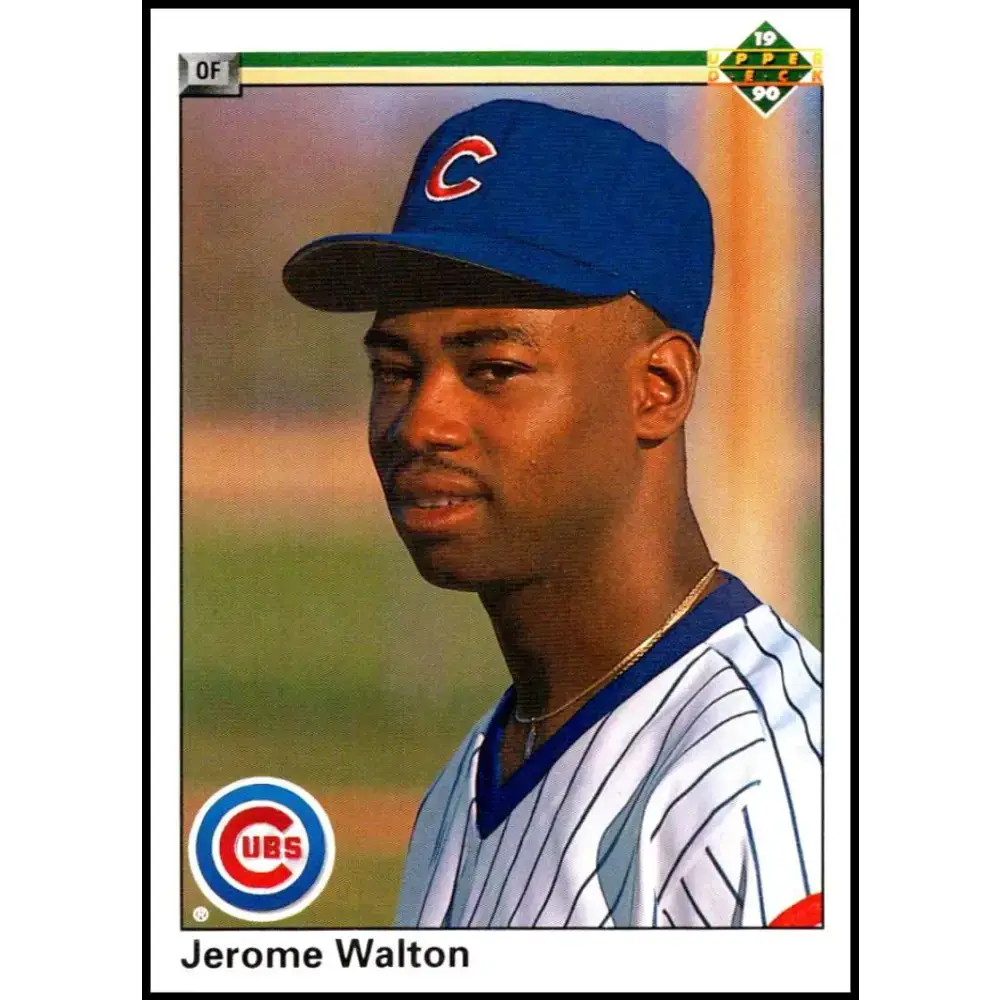 1990 Upper Deck #345 Jerome Walton UER NM-MT Chicago Cubs Baseball Card - Baseball Card Single
