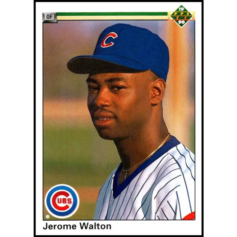 1990 Upper Deck #345 Jerome Walton UER NM-MT Chicago Cubs Baseball Card - Baseball Card Single