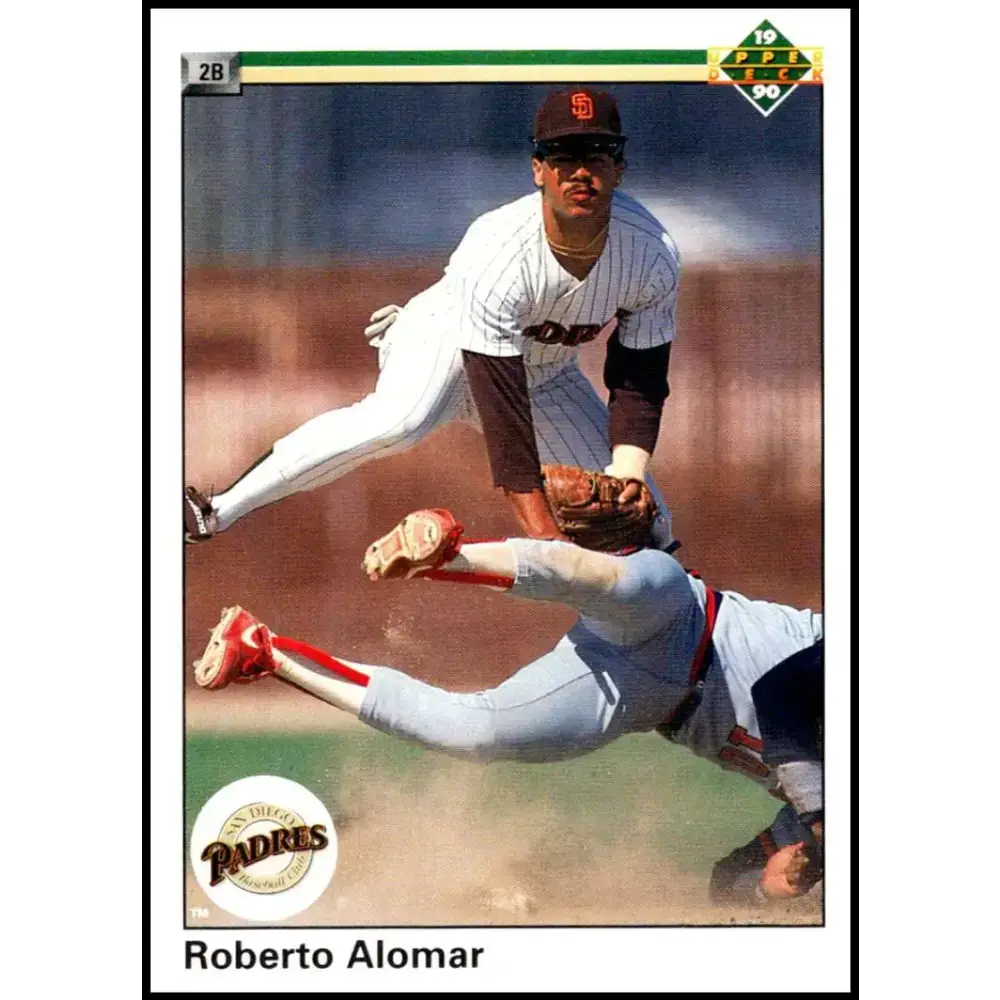1990 Upper Deck #346 Roberto Alomar UER NM-MT San Diego Padres Baseball Card - Baseball Card Single