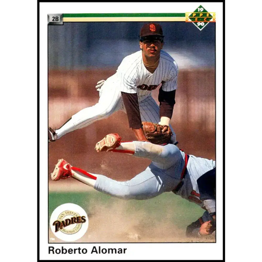 1990 Upper Deck #346 Roberto Alomar UER NM-MT San Diego Padres Baseball Card - Baseball Card Single