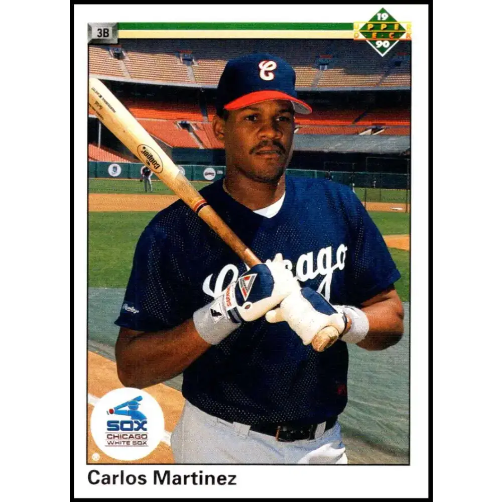 1990 Upper Deck #347 Carlos Martinez UER NM-MT Chicago White Sox Baseball Card - Baseball Card Single