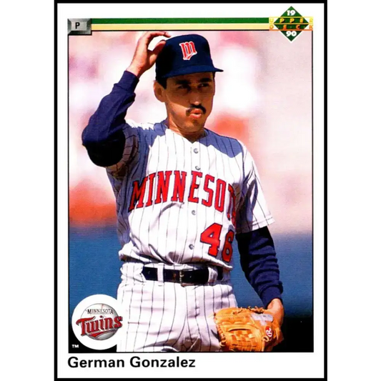 1990 Upper Deck #352 German Gonzalez NM-MT Minnesota Twins Baseball Card - Baseball Card Single