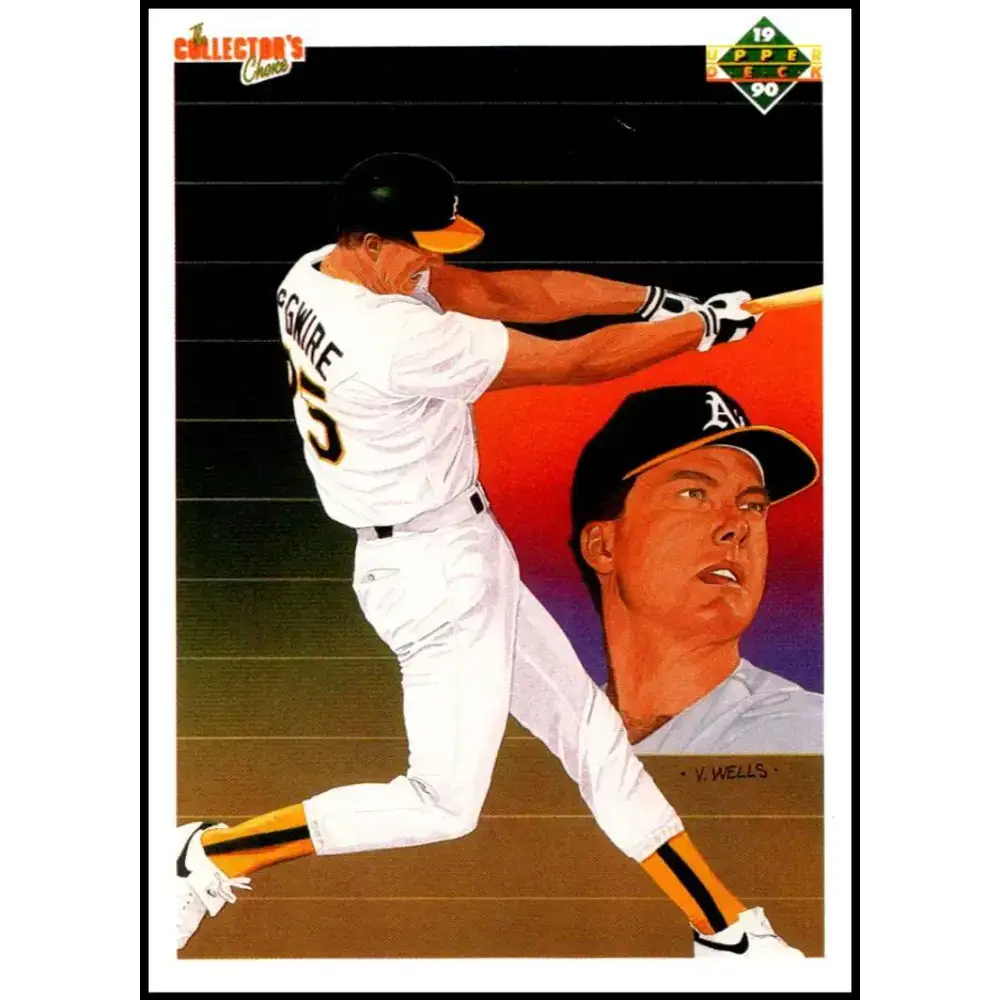 1990 Upper Deck #36 Mark McGwire TC NM-MT Oakland Athletics Baseball Card - Baseball Card Single