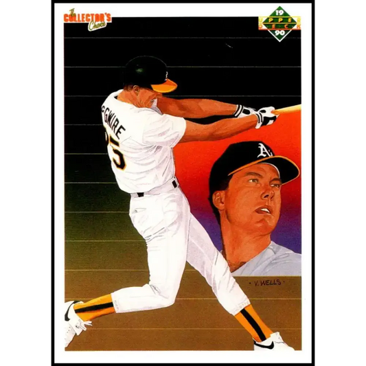 1990 Upper Deck #36 Mark McGwire TC NM-MT Oakland Athletics Baseball Card - Baseball Card Single