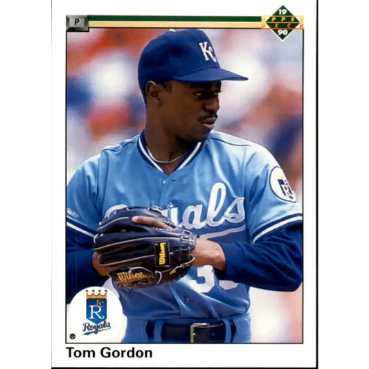 1990 Upper Deck #365 Tom Gordon NM-MT Kansas City Royals Baseball Card - Baseball Card Single