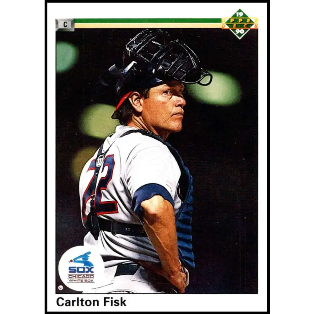 1990 Upper Deck #367 Carlton Fisk NM-MT Chicago White Sox Baseball Card - Baseball Card Single