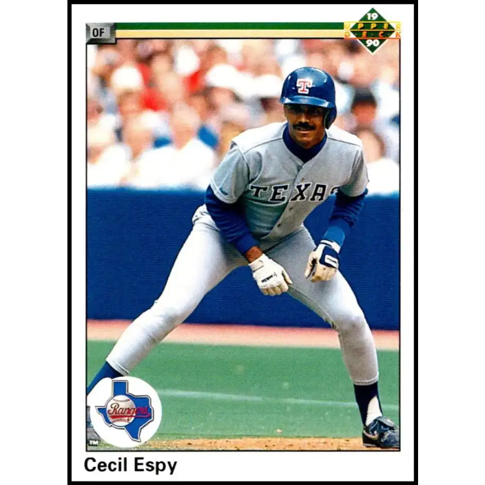 1990 Upper Deck #371 Cecil Espy NM-MT Texas Rangers Baseball Card - Baseball Card Single