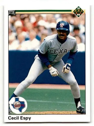 1990 Upper Deck #371 Cecil Espy Texas Rangers Baseball Cards EX/NM ID:54164 - Baseball Card Single