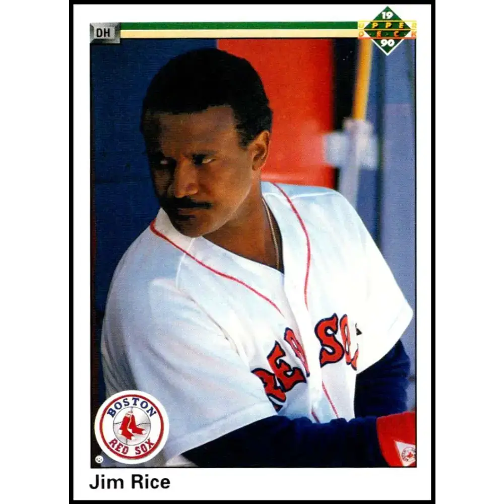 1990 Upper Deck #373 Jim Rice NM-MT Boston Red Sox Baseball Card - Baseball Card Single