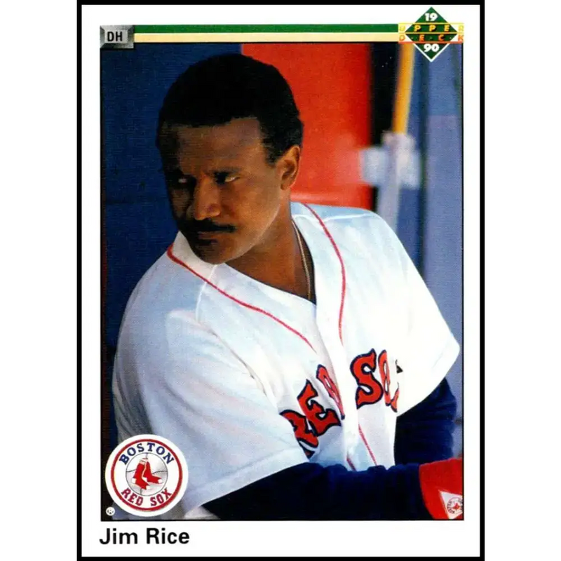 1990 Upper Deck #373 Jim Rice NM-MT Boston Red Sox Baseball Card - Baseball Card Single