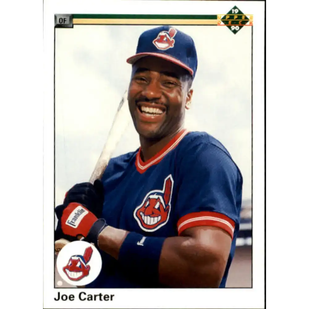1990 Upper Deck #375 Joe Carter NM-MT Cleveland Indians Baseball Card - Baseball Card Single