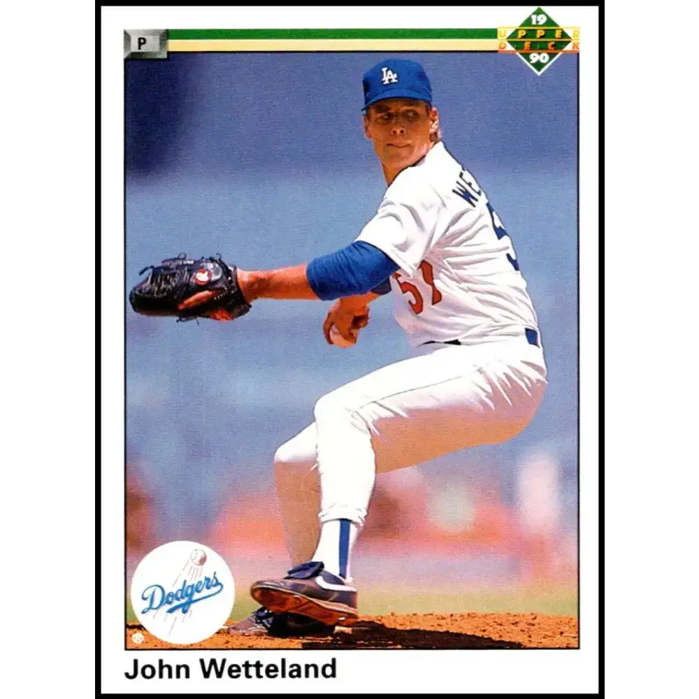 1990 Upper Deck #377 John Wetteland NM-MT Los Angeles Dodgers Baseball Card - Baseball Card Single