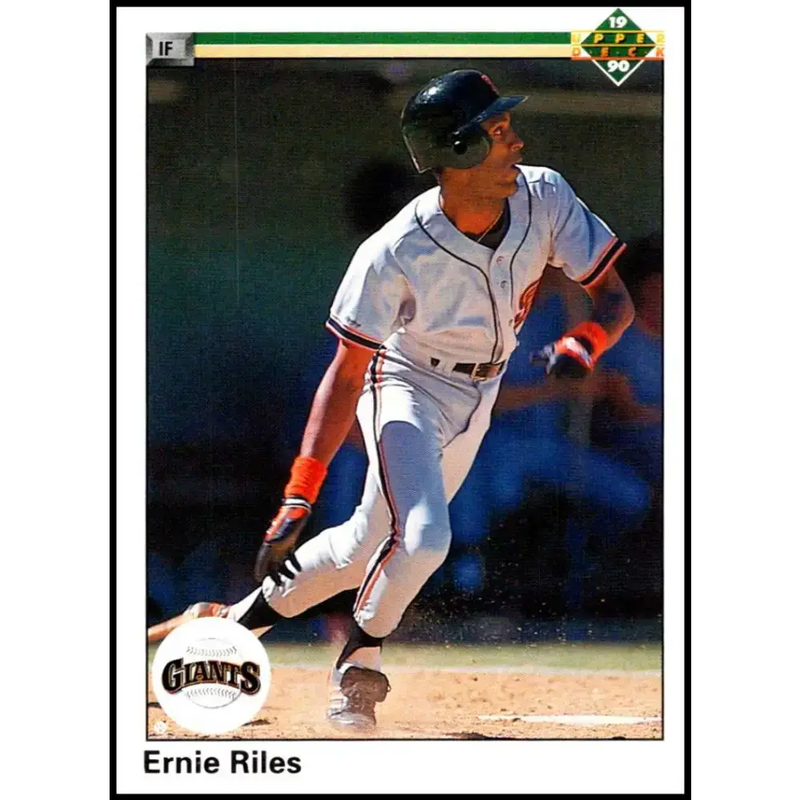 1990 Upper Deck #378 Ernest Riles NM-MT San Francisco Giants Baseball Card - Baseball Card Single