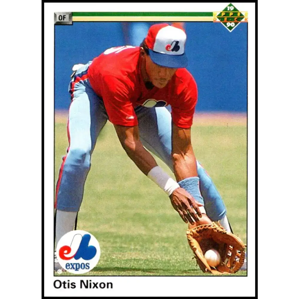 1990 Upper Deck #379 Otis Nixon NM-MT Montreal Expos Baseball Card - Baseball Card Single