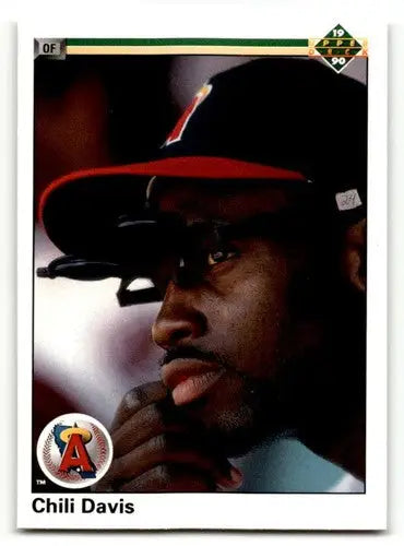 1990 Upper Deck #38 Chili Davis California Angels Baseball Cards EX/ ID:54176 - Baseball Card Single