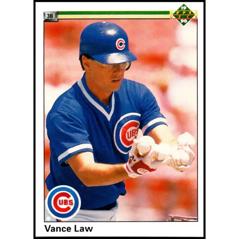 1990 Upper Deck #380 Vance Law NM-MT Chicago Cubs Baseball Card - Baseball Card Single