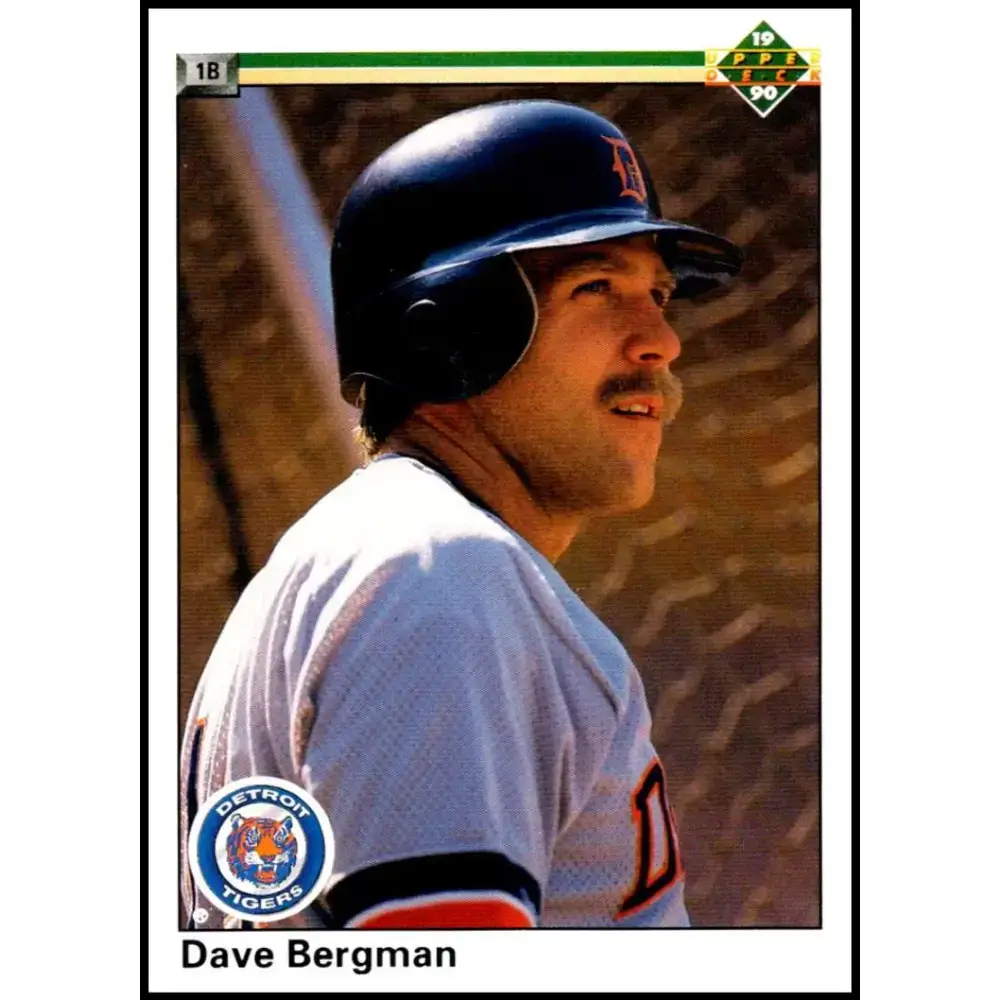 1990 Upper Deck #381 Dave Bergman NM-MT Detroit Tigers Baseball Card - Baseball Card Single