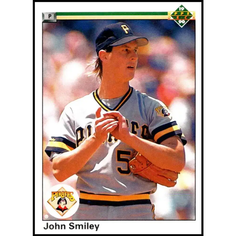 1990 Upper Deck #387 John Smiley NM-MT Pittsburgh Pirates Baseball Card - Baseball Card Single