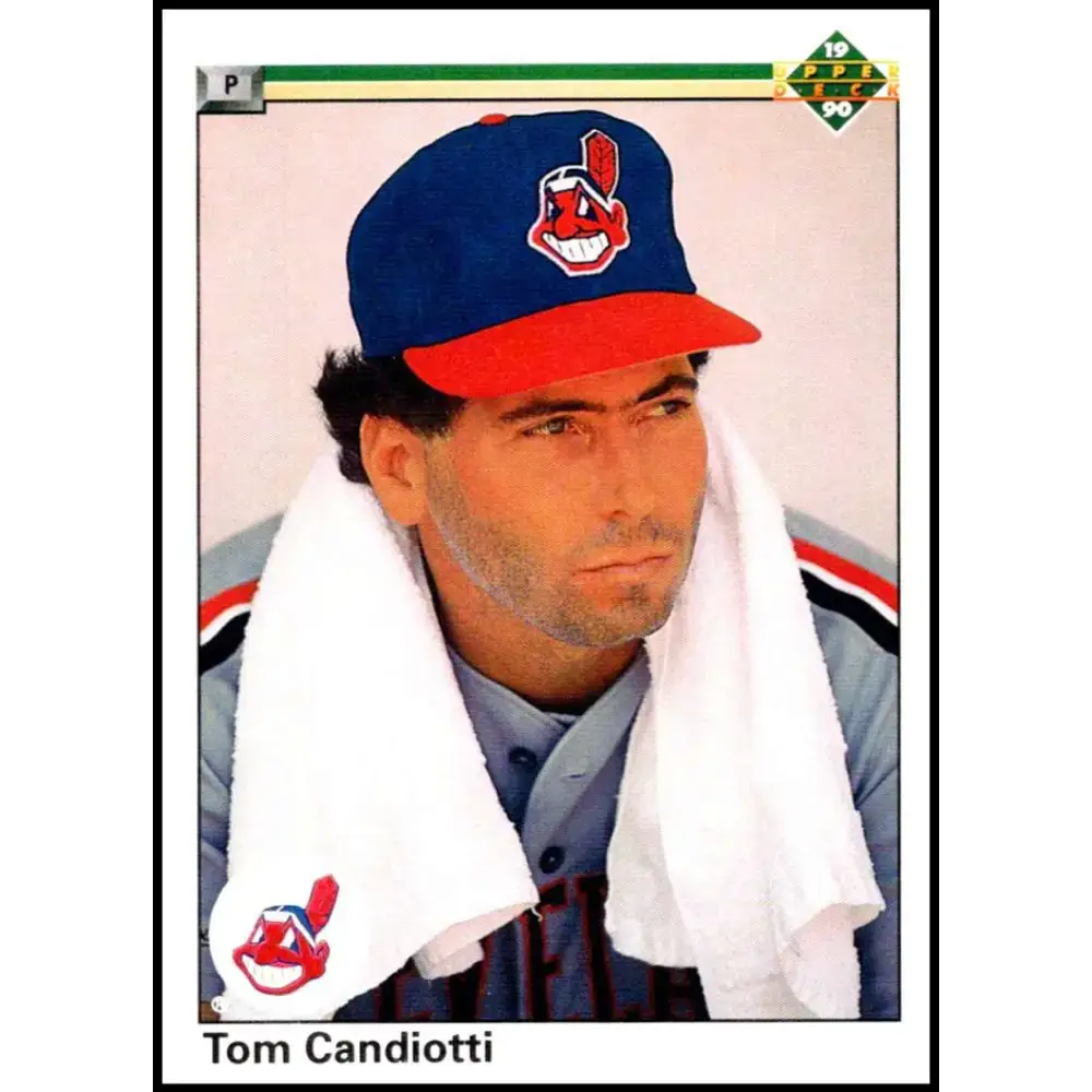 1990 Upper Deck #388 Tom Candiotti NM-MT Cleveland Indians Baseball Card - Baseball Card Single