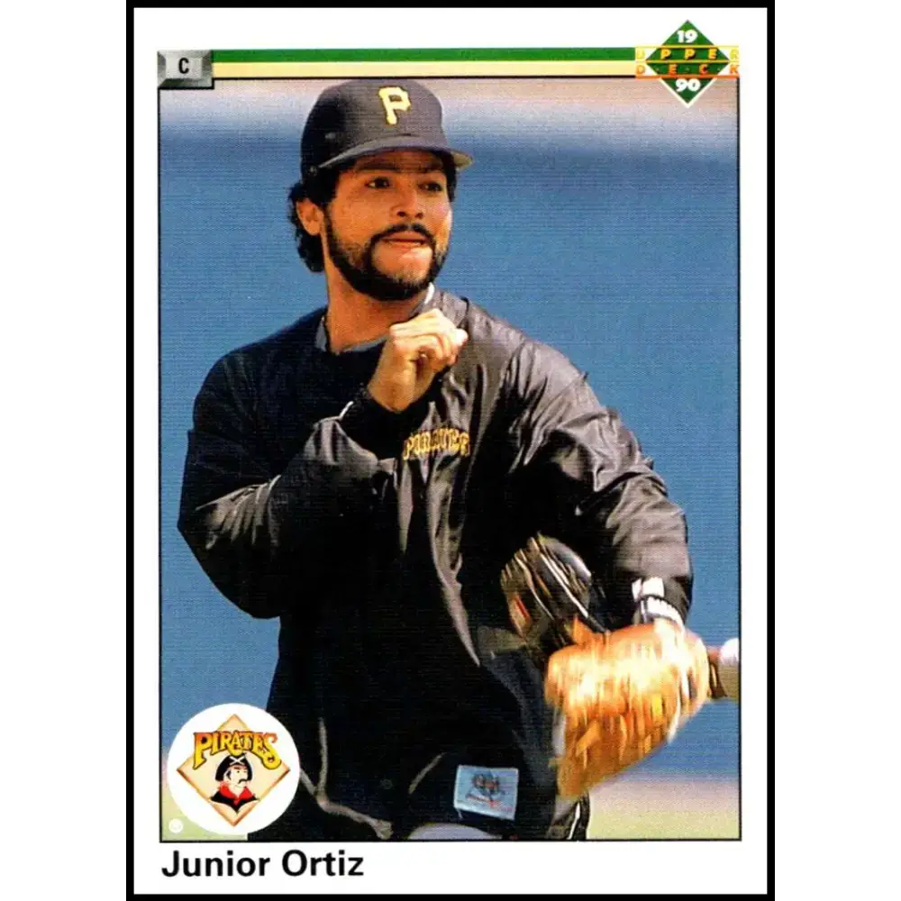 1990 Upper Deck #389 Junior Ortiz NM-MT Pittsburgh Pirates Baseball Card - Baseball Card Single