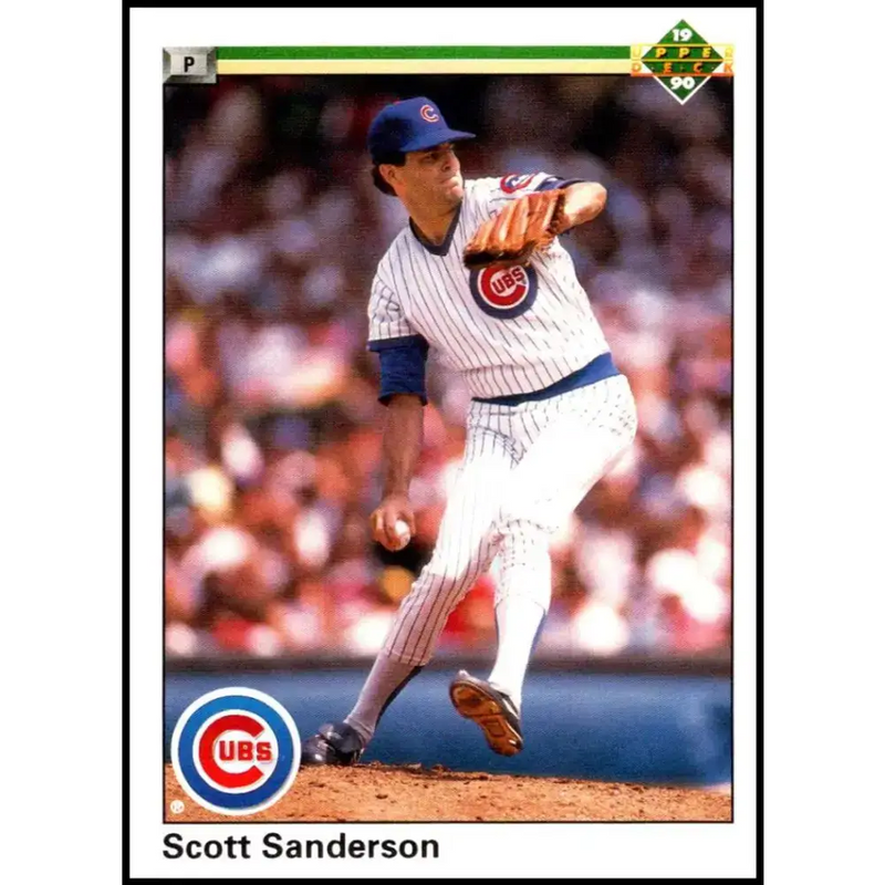 1990 Upper Deck #39 Scott Sanderson NM-MT Chicago Cubs Baseball Card - Baseball Card Single