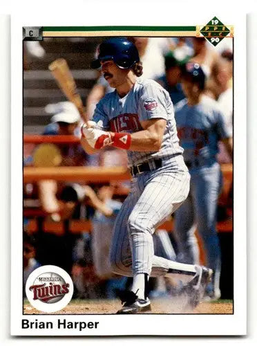 1990 Upper Deck #391 Brian Harper Minnesota Twins Baseball Cards EX/ ID:54166 - Baseball Card Single