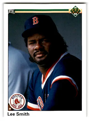 1990 Upper Deck #393 Lee Smith NM-MT Red Sox ID:67297 - Baseball Card Single
