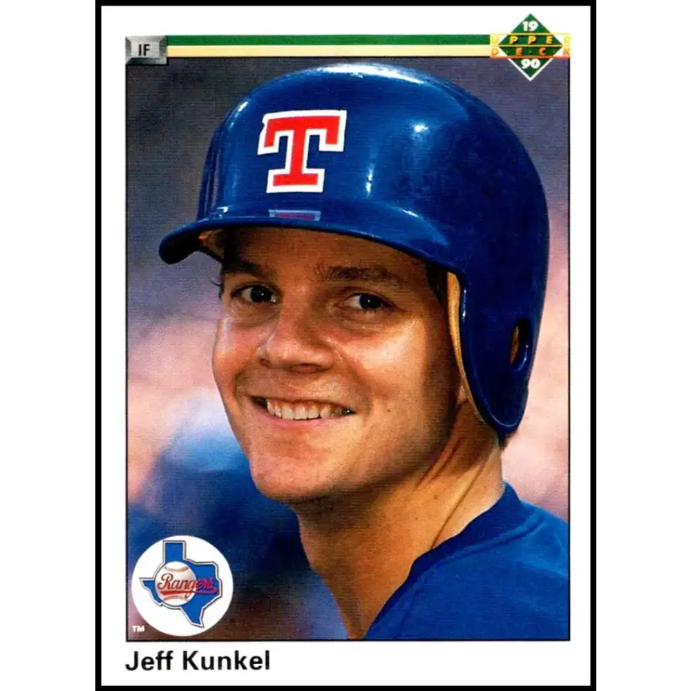 1990 Upper Deck #394 Jeff Kunkel NM-MT Texas Rangers Baseball Card - Baseball Card Single