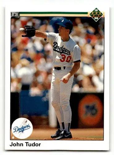 1990 Upper Deck John Tudor Los Angeles Dodgers baseball card, Los Angeles Dodgers memorabilia