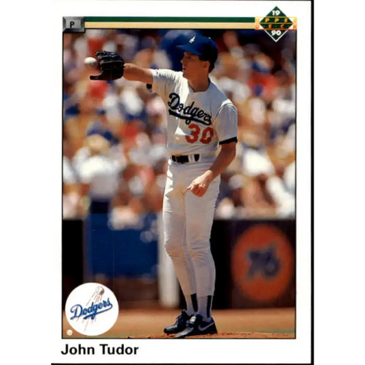 1990 Upper Deck #396 John Tudor NM-MT Los Angeles Dodgers Baseball Card - Baseball Card Single