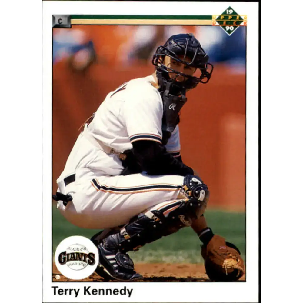 1990 Upper Deck #397 Terry Kennedy UER NM-MT San Francisco Giants Baseball Card - Baseball Card Single