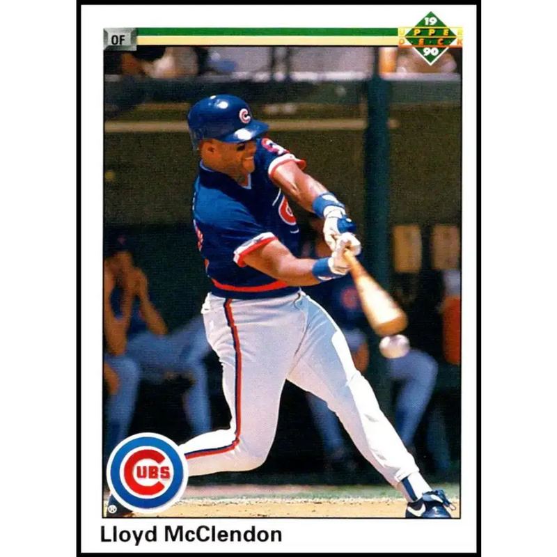 1990 Upper Deck #398 Lloyd McClendon NM-MT Chicago Cubs Baseball Card - Baseball Card Single