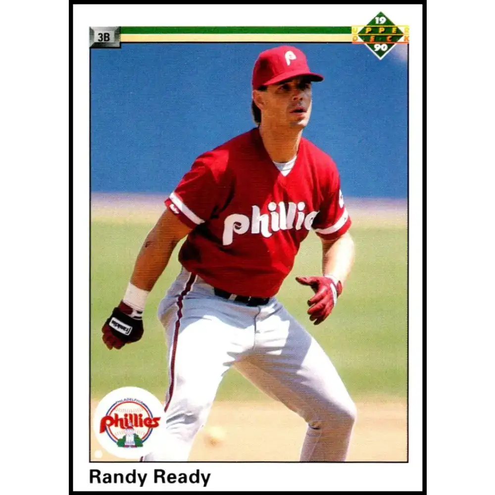 1990 Upper Deck #404 Randy Ready NM-MT Philadelphia Phillies Baseball Card - Baseball Card Single
