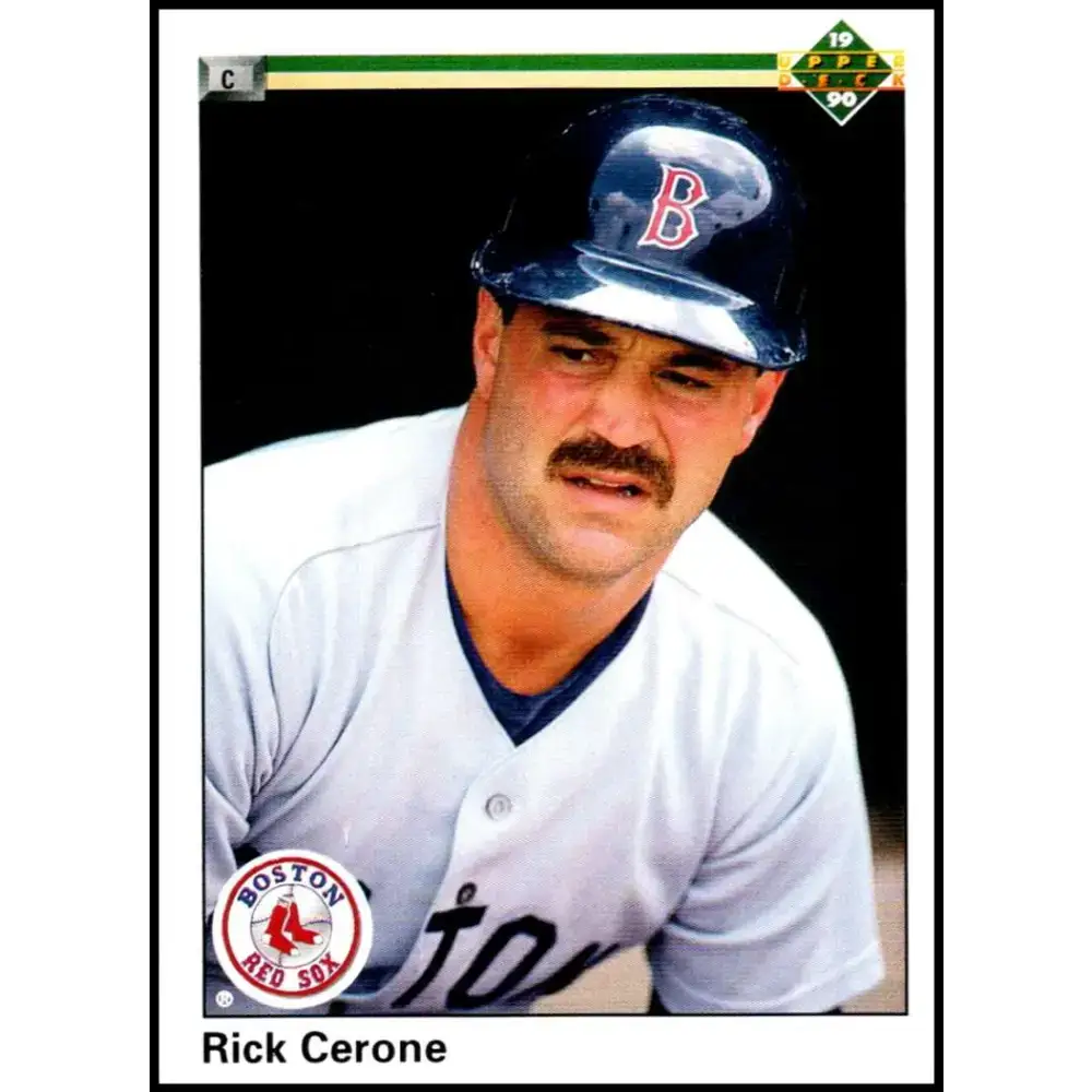 1990 Upper Deck #405 Rick Cerone NM-MT Boston Red Sox Baseball Card - Baseball Card Single
