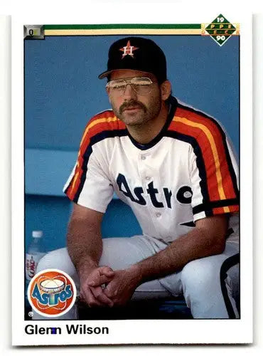 1990 Upper Deck #410 Glenn Wilson Houston Astros Baseball Cards EX/N ID:54174 - Baseball Card Single