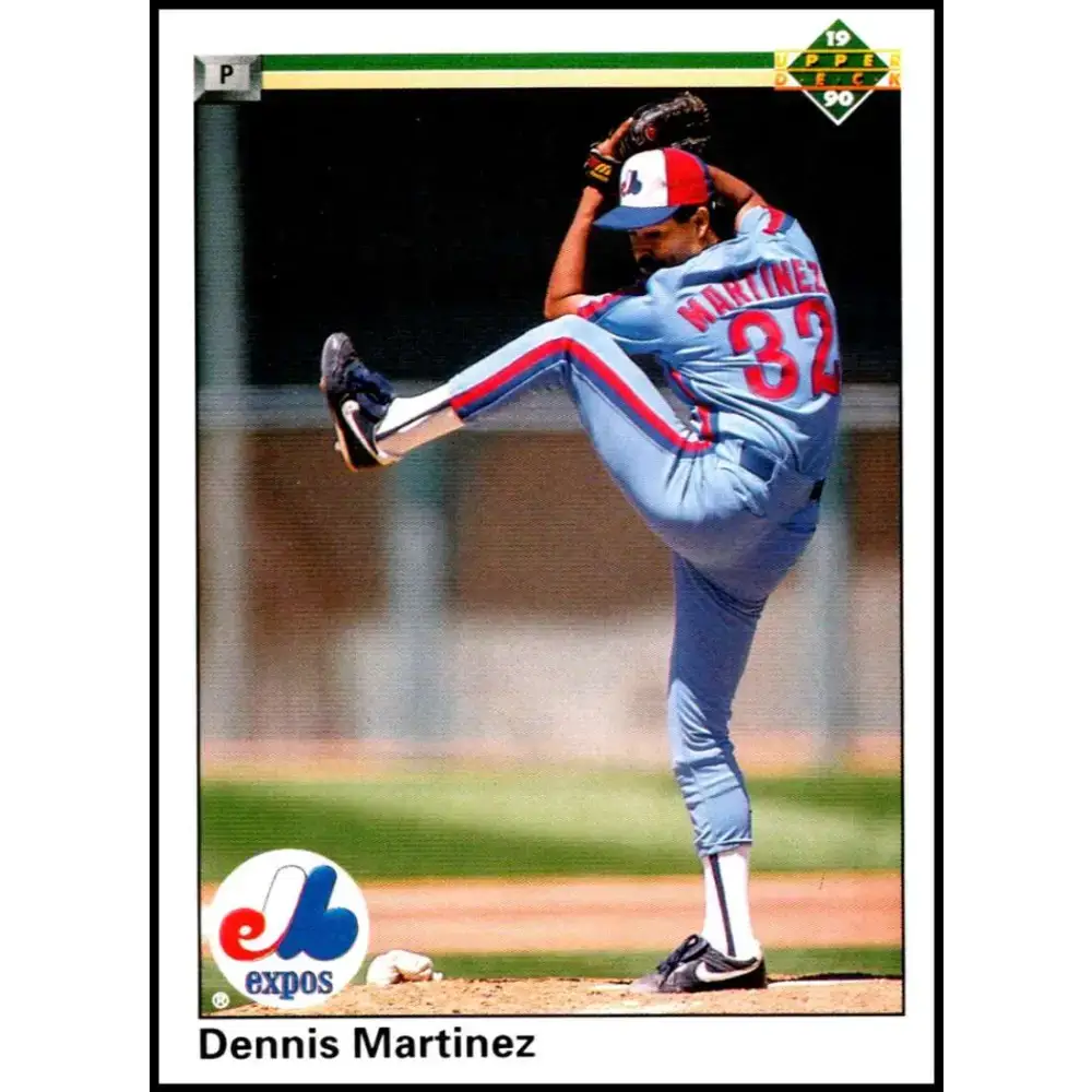 1990 Upper Deck #413 Dennis Martinez NM-MT Montreal Expos Baseball Card - Baseball Card Single