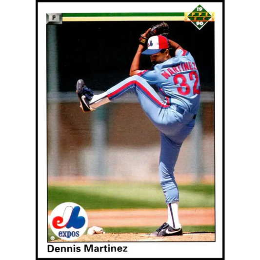 1990 Upper Deck #413 Dennis Martinez NM-MT Montreal Expos Baseball Card - Baseball Card Single