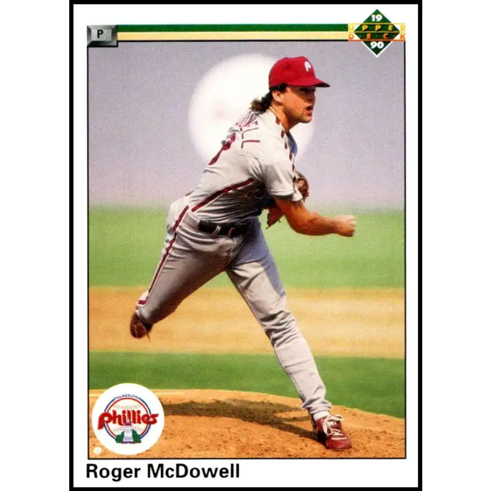 1990 Upper Deck #416 Roger McDowell NM-MT Philadelphia Phillies Baseball Card - Baseball Card Single