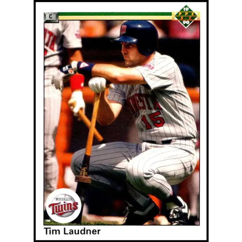 1990 Upper Deck #419 Tim Laudner NM-MT Minnesota Twins Baseball Card - Baseball Card Single